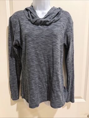 Women's Gray Lightweight Hooded Pullover Sweatshirt